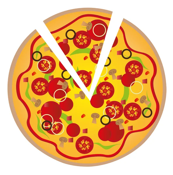 stock vector pizza background