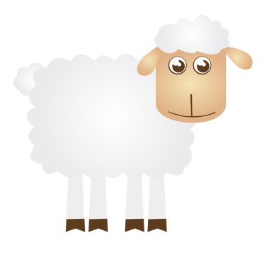 sheep cartoon clipart