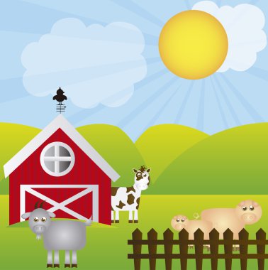 farm vector clipart