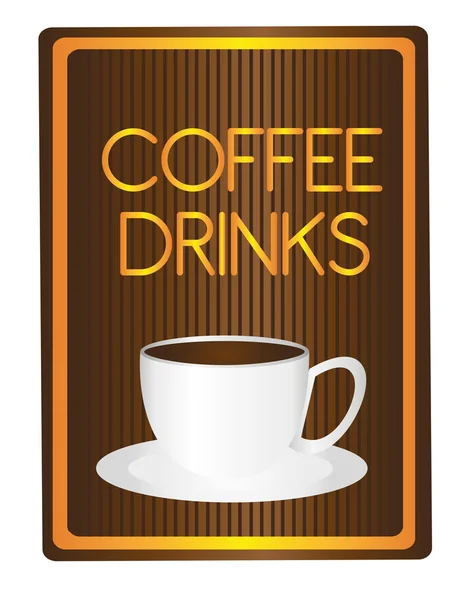 Coffee drinks — Stock Vector