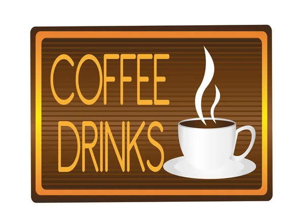Coffee drinks — Stock Vector