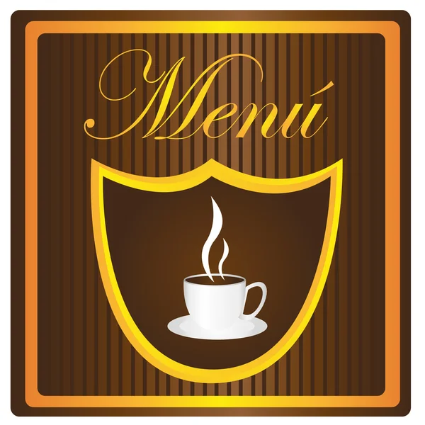 Menu coffee — Stock Vector