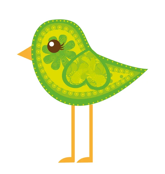 Aranyos madár — Stock Vector