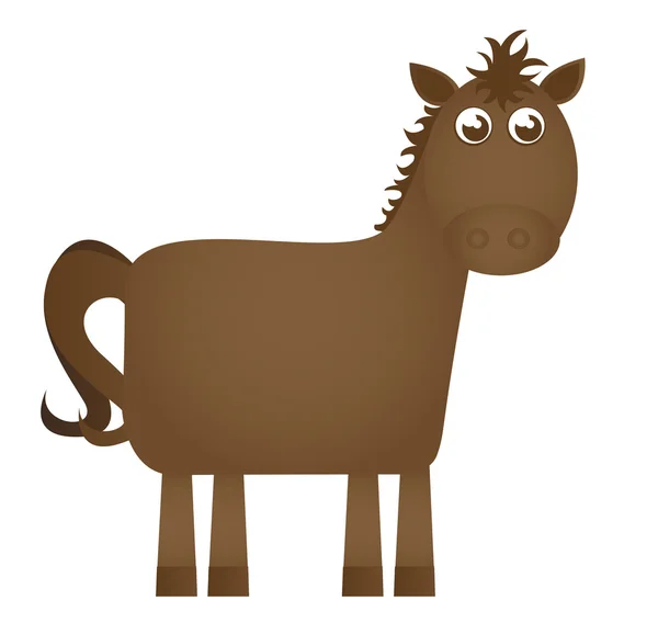 Desenhos animados de cavalo — Vetor de Stock