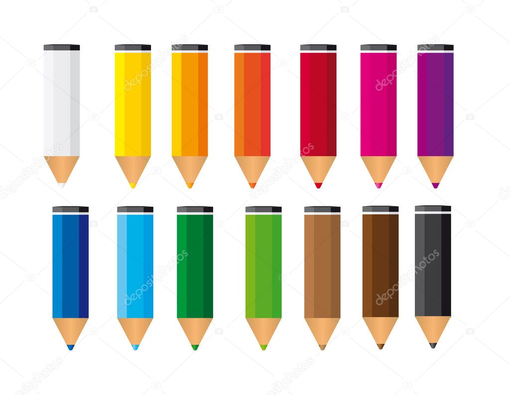 small colored pencils