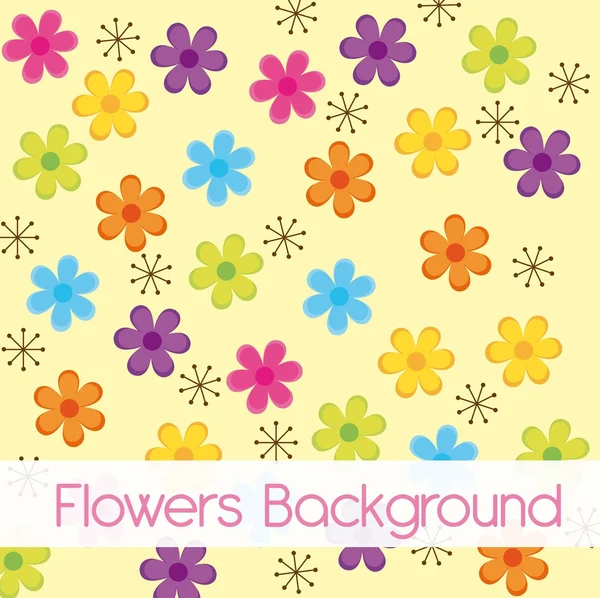 Λουλούδι φόντο κινούμενα σχέδια — Διανυσματικό Αρχείο