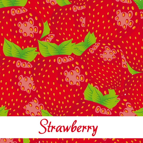 草莓背景 — 图库矢量图片