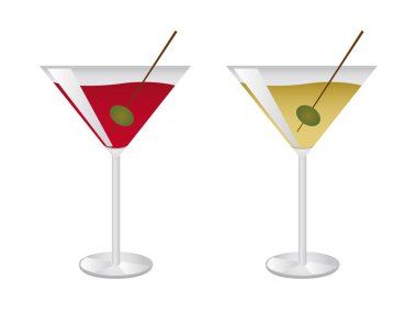 cocktail cups clipart