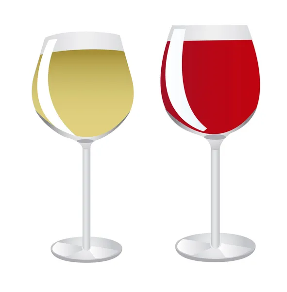 Чаші для вина — стоковий вектор