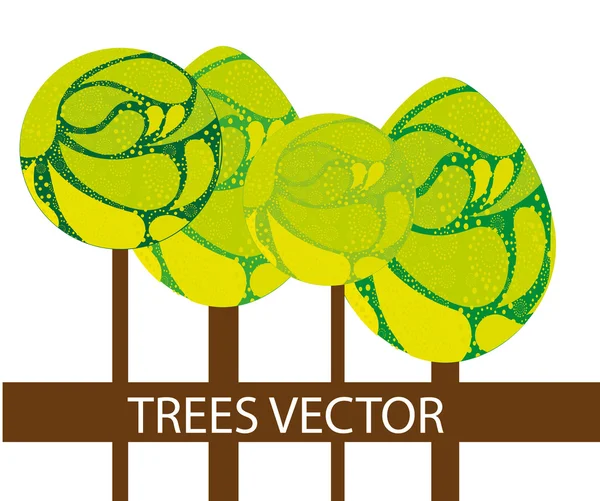 Trees vector — Stock Vector