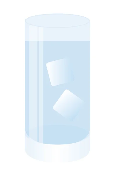 Glass of water — Stock Vector
