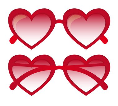 heart sunglasses clipart