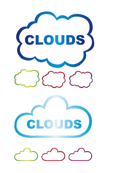 stock vector clouds