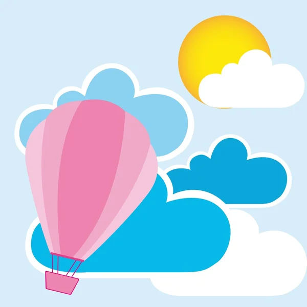 Słodkie balony powietrzne — Wektor stockowy