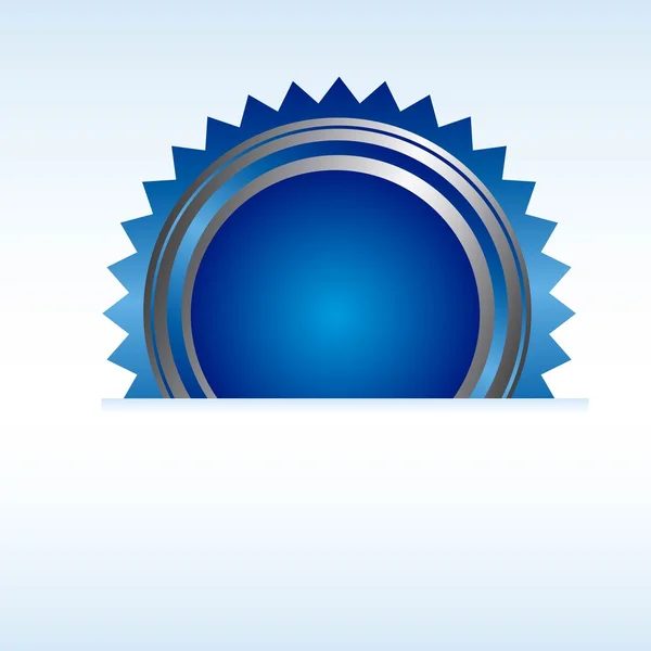 Rosette bleue — Image vectorielle