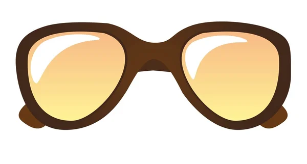 Вектор коричневий сонцезахисні окуляри — стоковий вектор