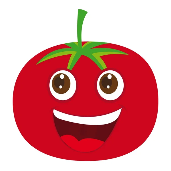 Tomate cartoon — Stockvector