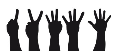 silhouette hands clipart