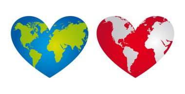 heart-shaped planet clipart