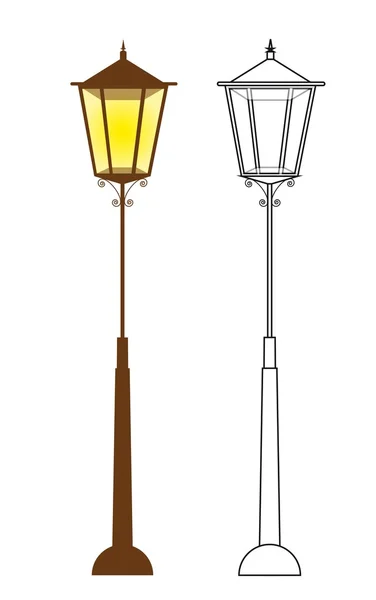 거리 램프 — 스톡 벡터