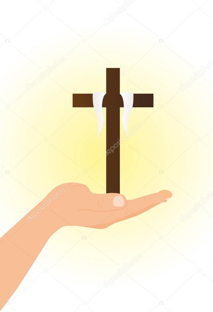 hand with cross