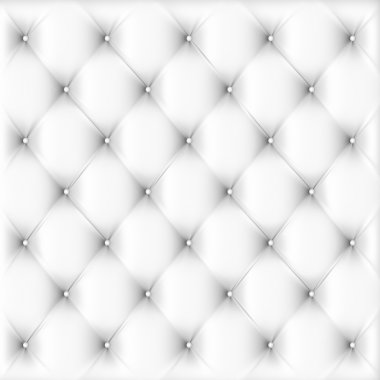 Illustration of white leather upholstery clipart