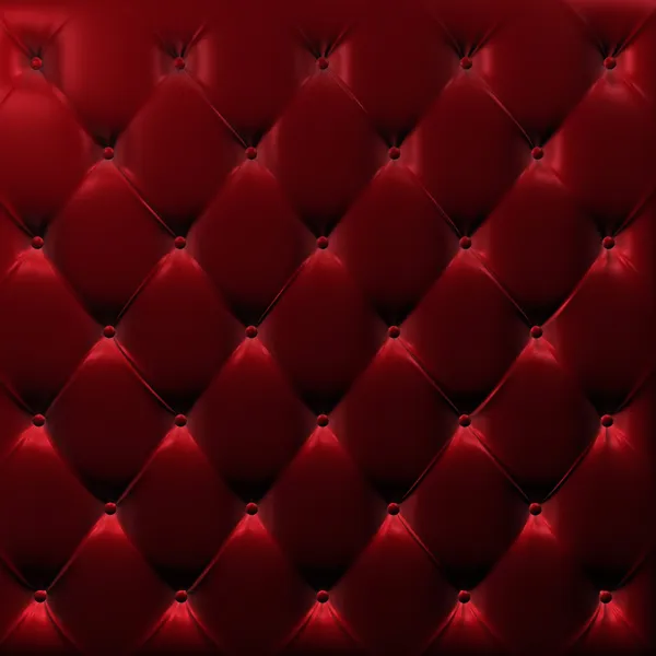 Buttoned on the red Texture. Repeat pattern — Stock Photo, Image