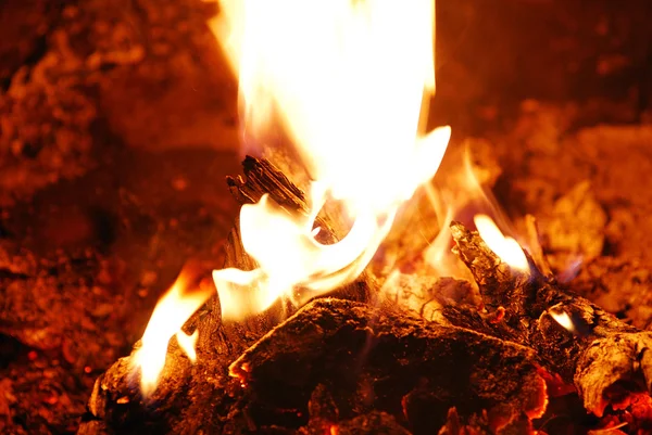 Warme vuur — Stockfoto