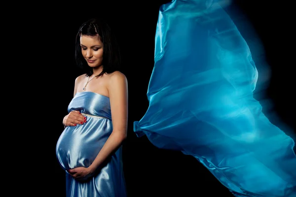 Atraktivní těhotná žena — Stock fotografie
