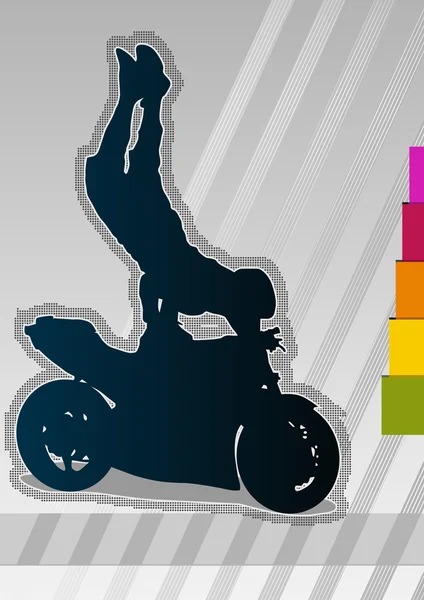 Motocykl koncept plakát šablona. vektorové ilustrace. — Stockový vektor