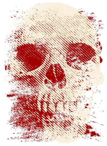Totenkopf für Halloween — Stockfoto