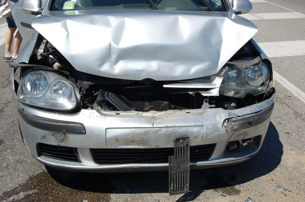 Accidente de coche urbano — Foto de Stock