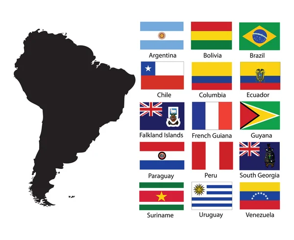 Banderas de América del Sur —  Fotos de Stock