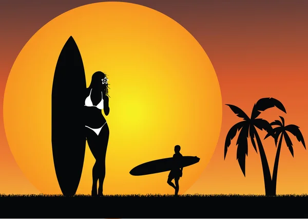 Paradis du surf tropical — Photo