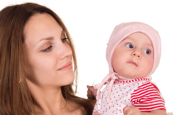 Mãe e bebê retrato — Fotografia de Stock