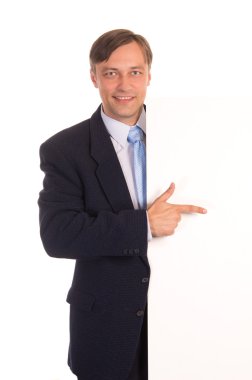 Man with board clipart