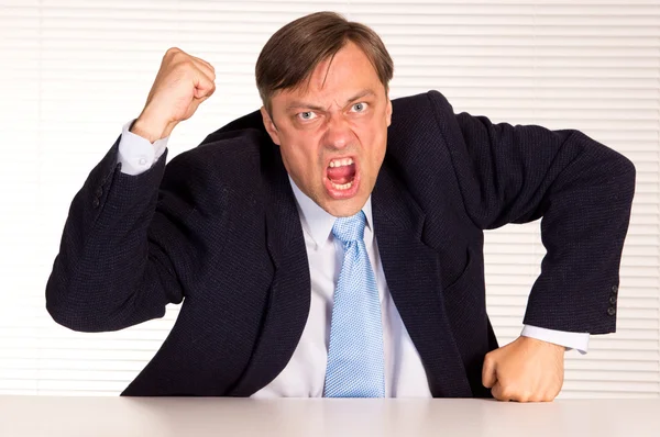 Portrait d'homme d'affaires en colère — Photo