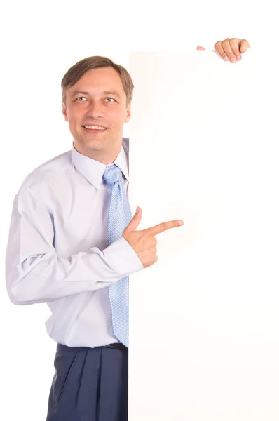 Man with board — Stock Photo, Image