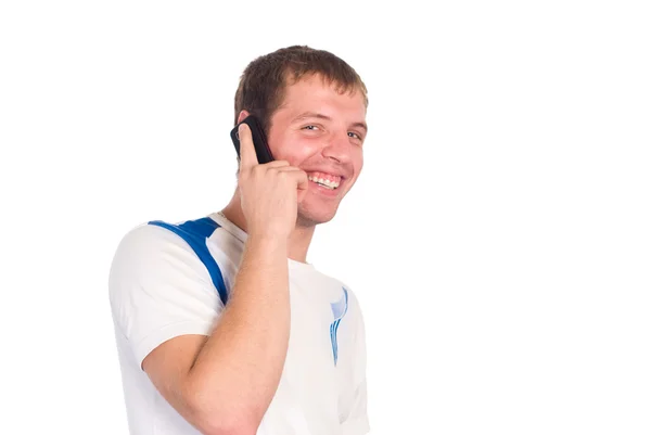 Man met telefoon — Stockfoto