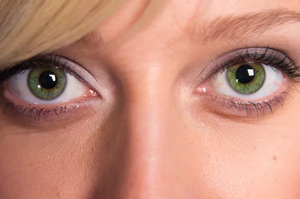 Niedliche grüne Augen — Stockfoto