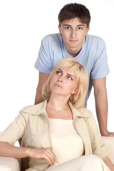 息子とお母さん — ストック写真