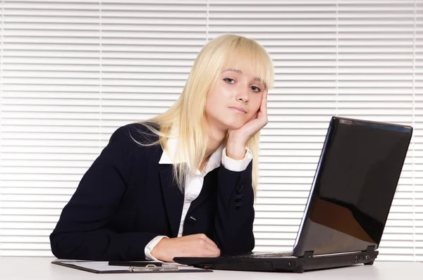 Nice girl at office — Stock Photo, Image