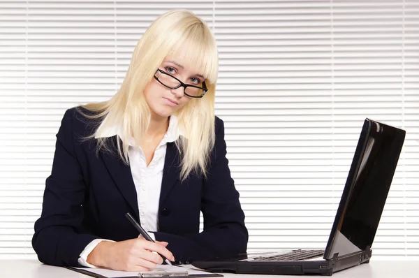 Cute office worker — Stock Photo, Image