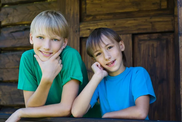Two brothers portrait — Stock Photo, Image