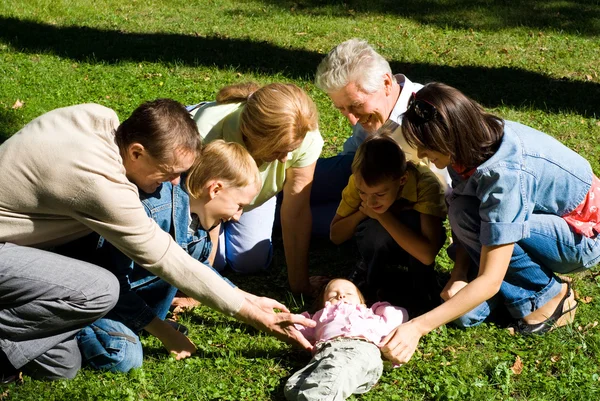 stock image Family at park