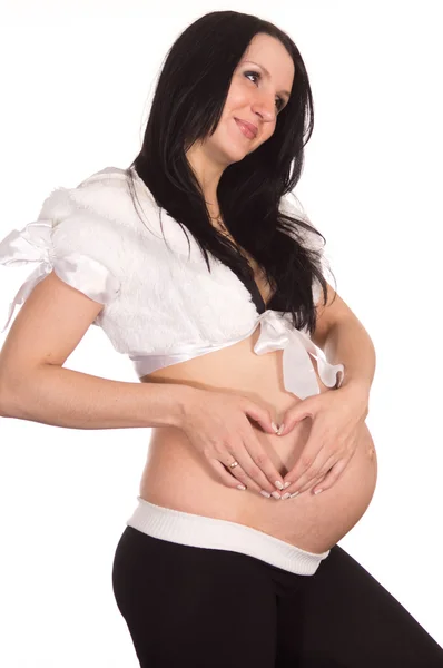 孕妇肖像 — 图库照片