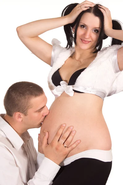 Mujer embarazada y hombre —  Fotos de Stock