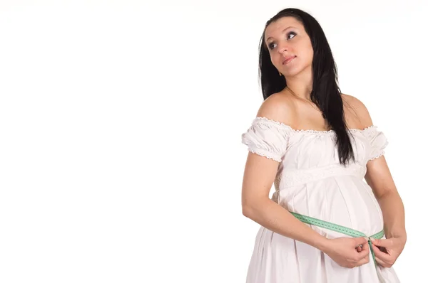 Carino donna incinta — Foto Stock