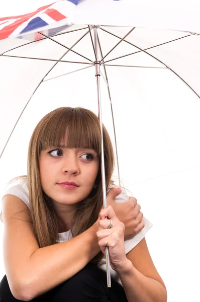 傘を持った女の子 — ストック写真