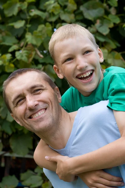 Daddy and his son — Stock Photo, Image